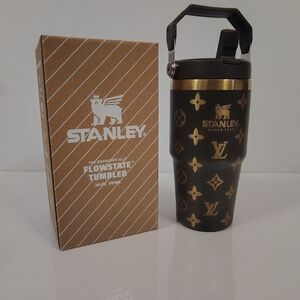 LV Stanley Brown and Gold Patterned 20oz  Tumbler